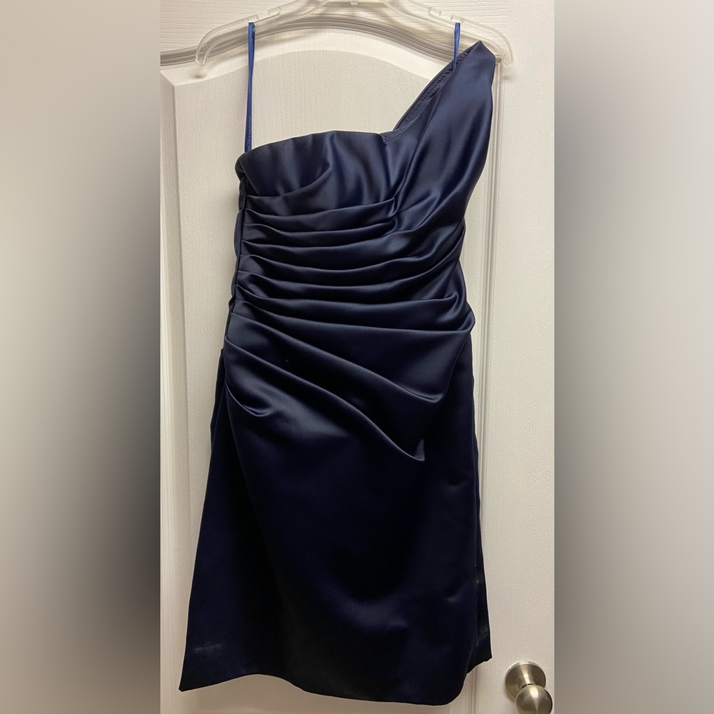 MoriLee satin bridesmaid dress